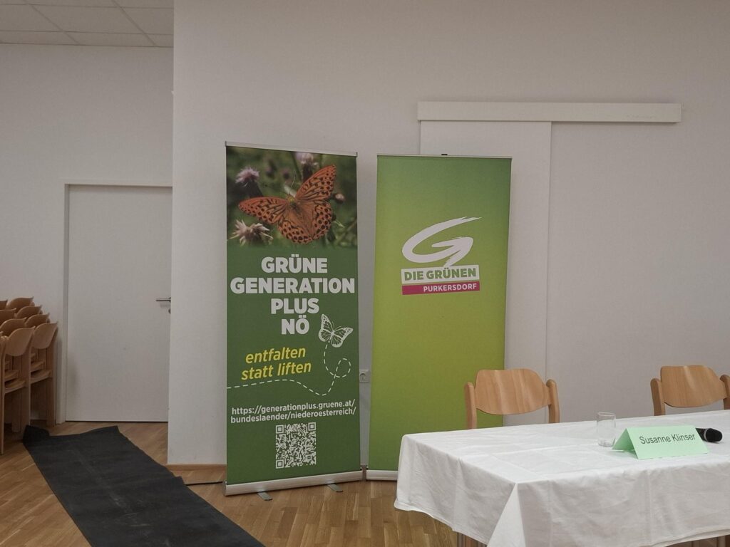 Anders Wohnen Podium mit Rollups