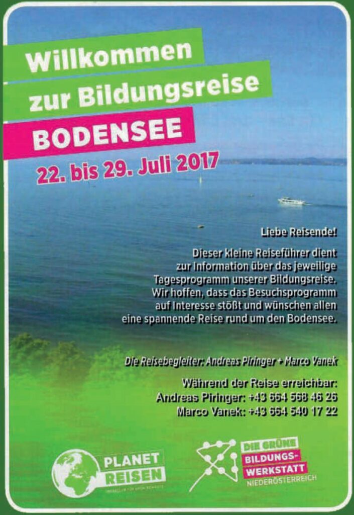 Cover Broschüre Bildungsreise Bodensee