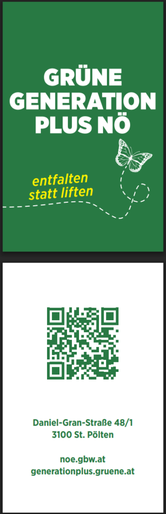 Grüne Generation Plus NÖ Visitenkarte